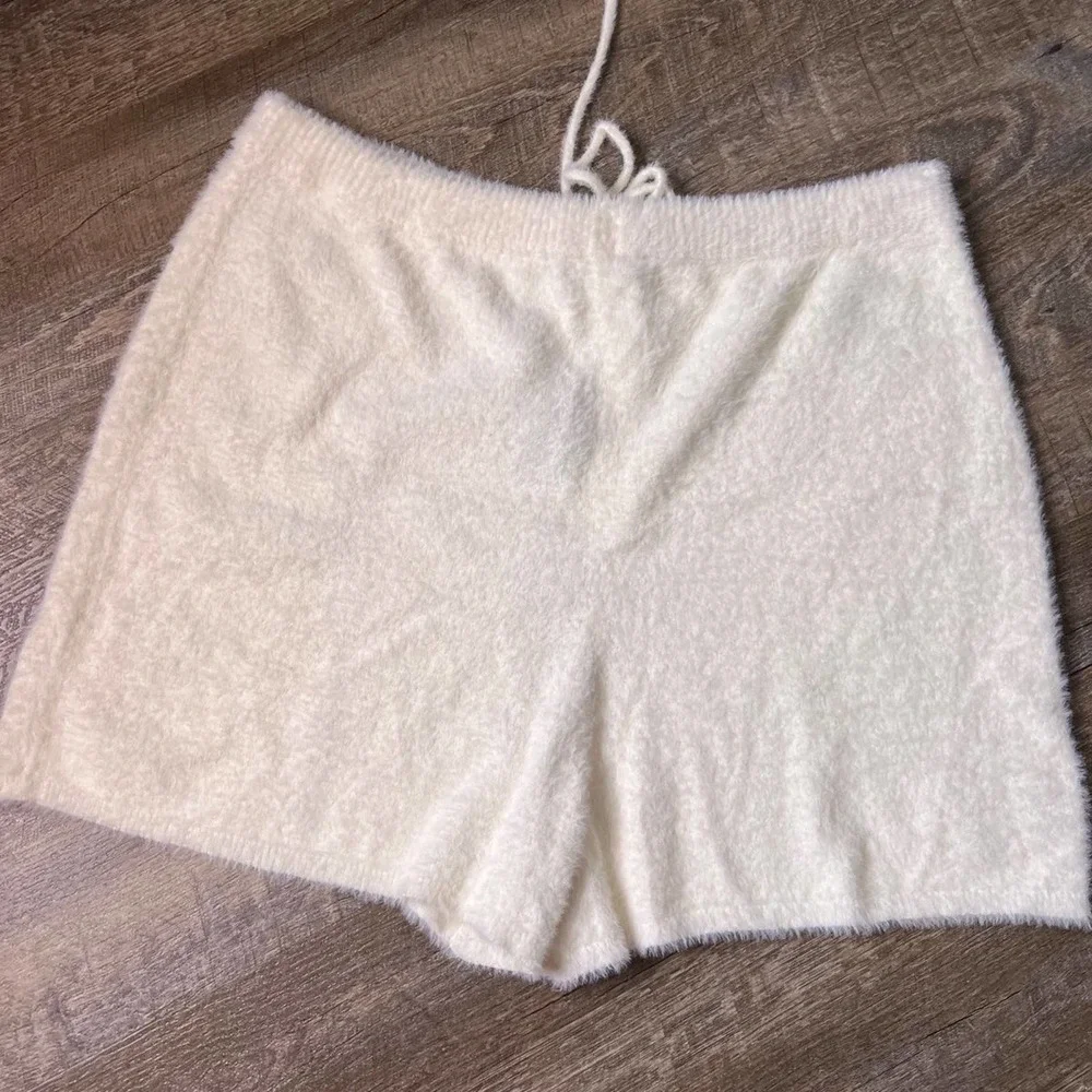 Express Fuzzy Fur Sweater Shorts and Cropped Top-XL_8